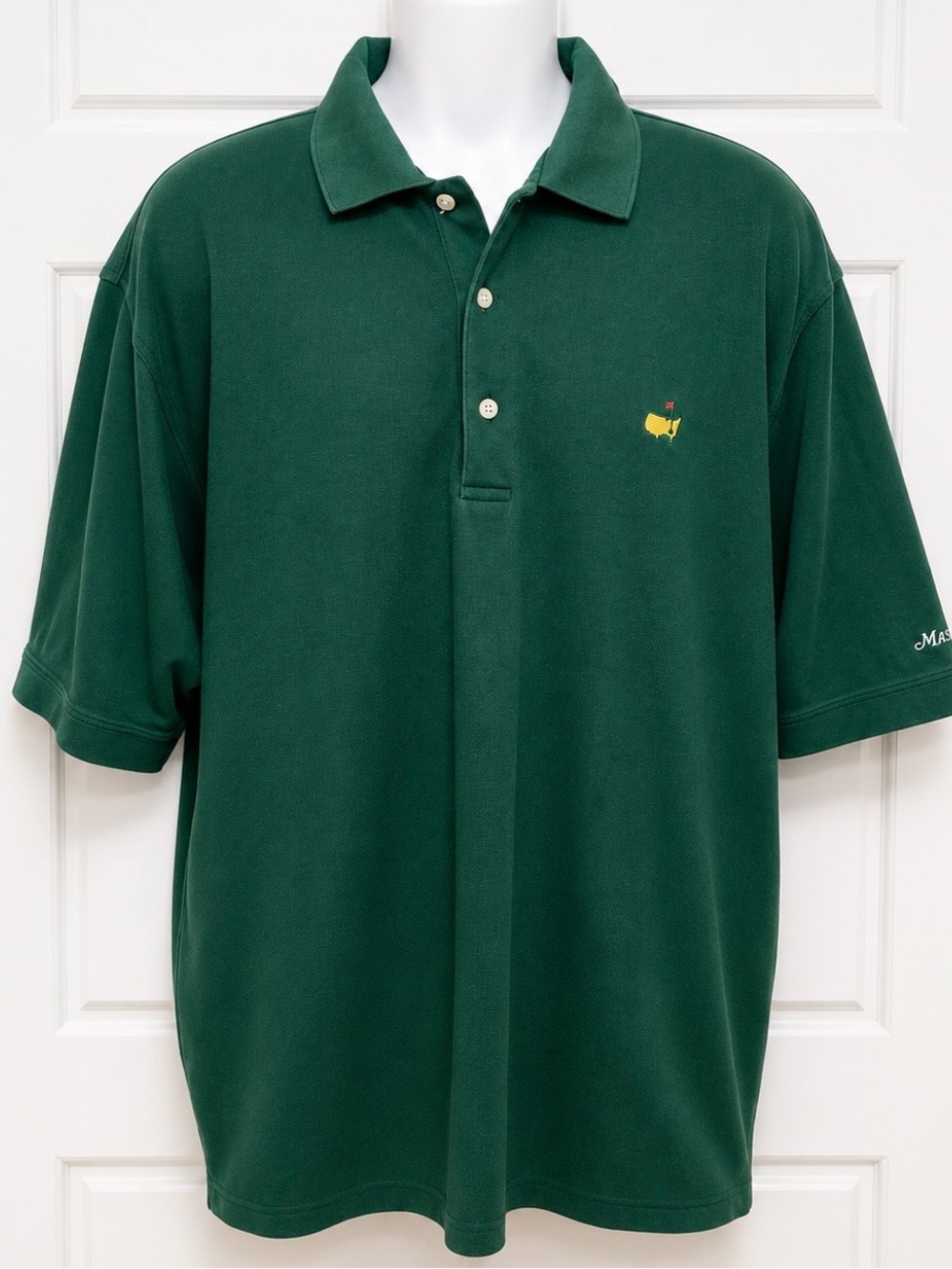 💥Vintage 90s Masters Collection Pima Cotton Golf Polo Green Men’s XL💛